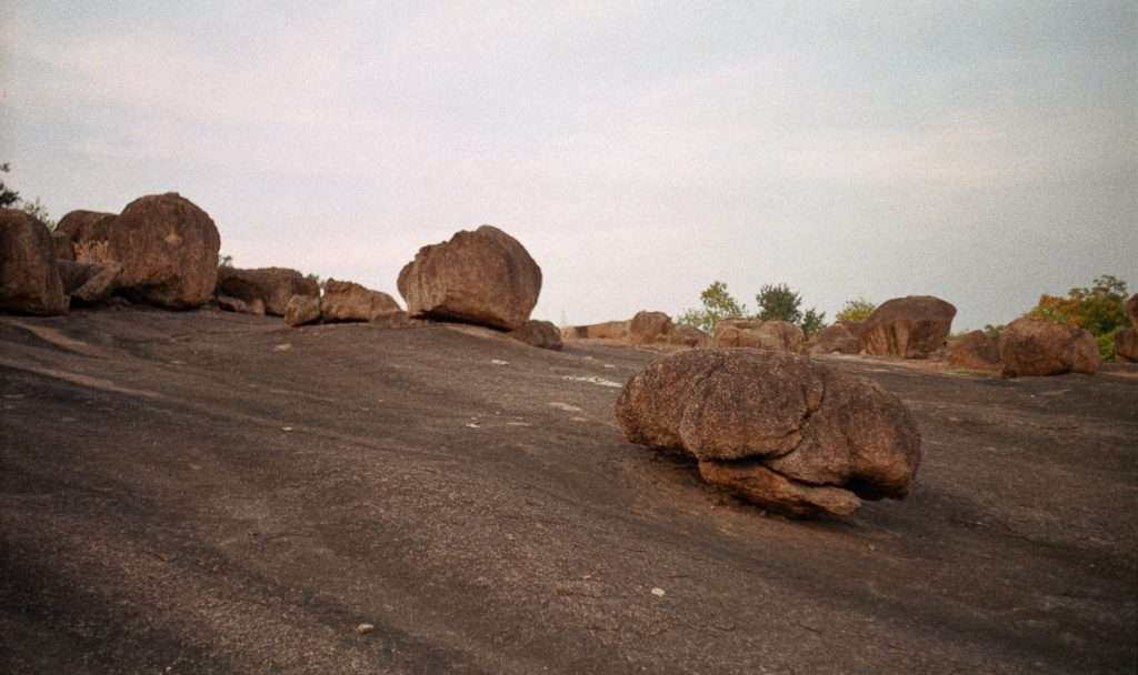 spending time in nature with the rocks of university of hyderabad